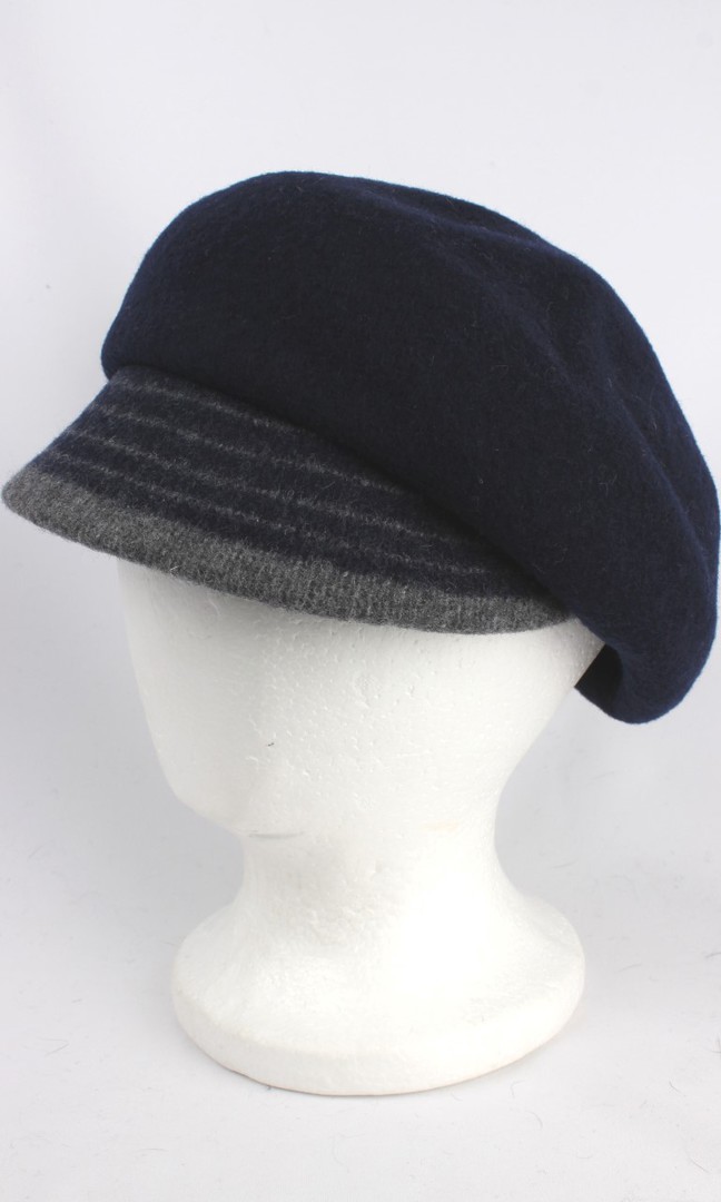 Headstart wool felt cap w 2 tone brim navy/light grey Style : HS/1412 image 0